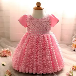 Нарядное вязаное платье для девочки