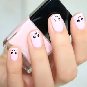 Няшный маникюр на короткие ногти