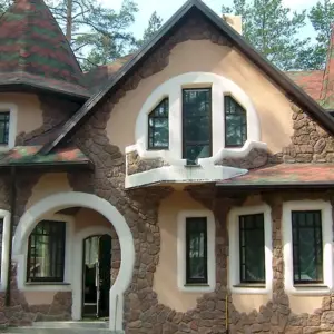 Отделка фасада камнем