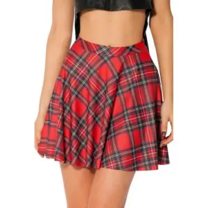 Red Tartan Plaid skirt