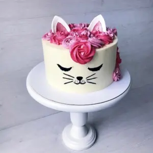 Торт с кошкой для девочки
