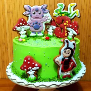 Торт с Лунтиком для девочки 5 лет