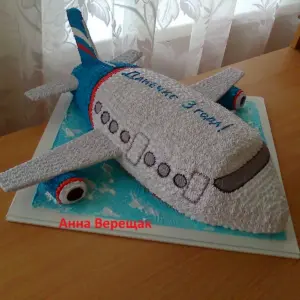 Торт с самолетом