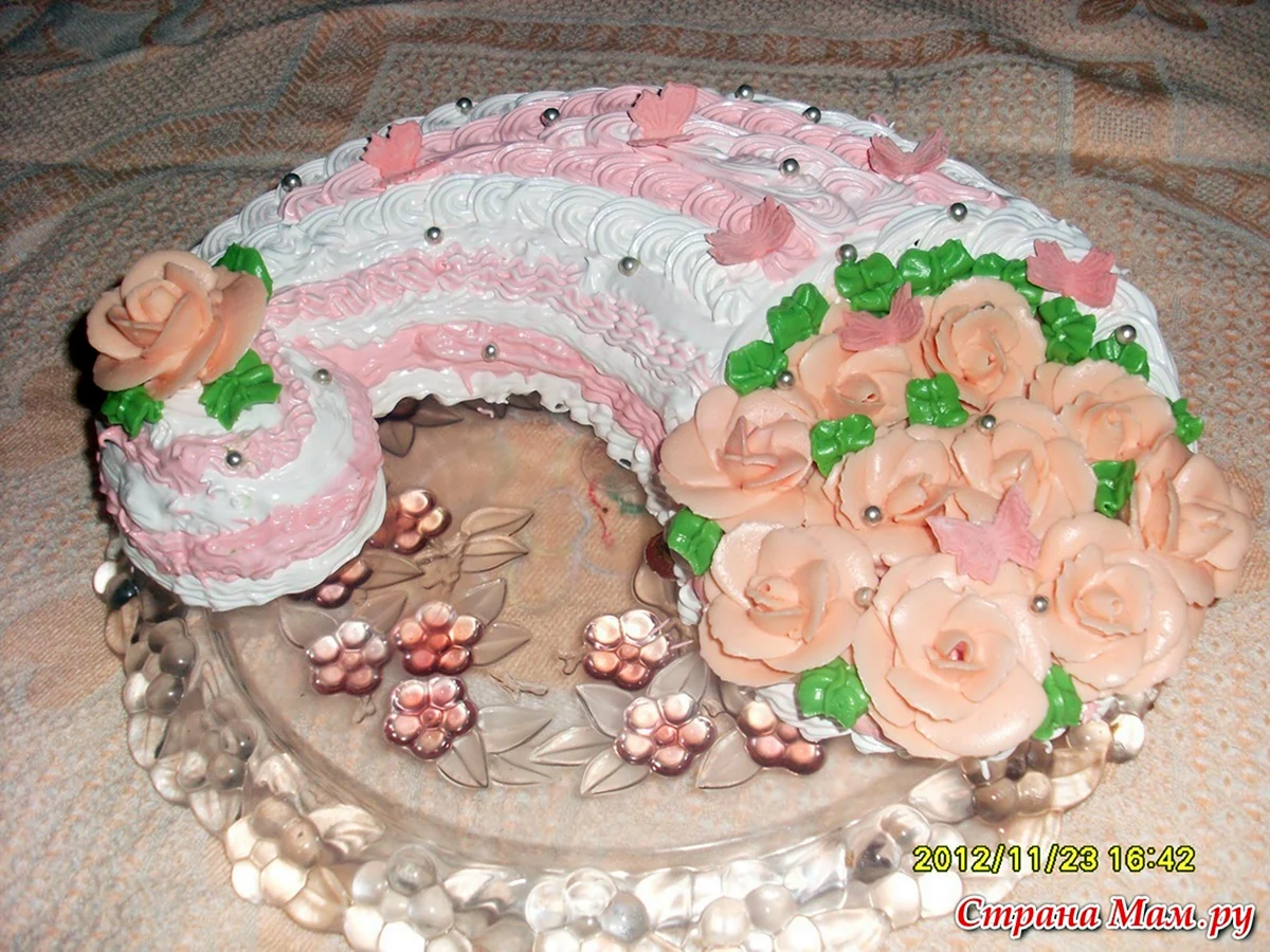 Торт ЗОЛОТОЙ РОГ ИЗОБИЛИЯ / Cornucopia cake. Cake with many fruits | LoraCake | Дзен