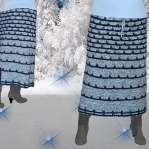 Вязаные зимние юбки