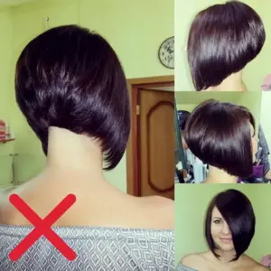 Боб каре на удлинение с высоким затылком
