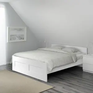 БРИМНЭС каркас кровати белыйлурой140x200 см