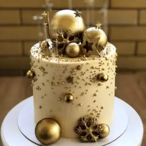 Декор торта шарами