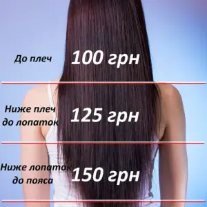 Длина волос ниже лопаток