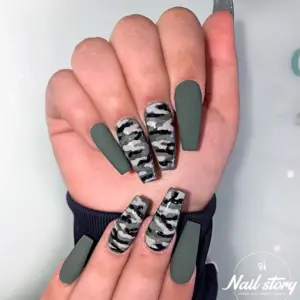 Камуфляжные ногти