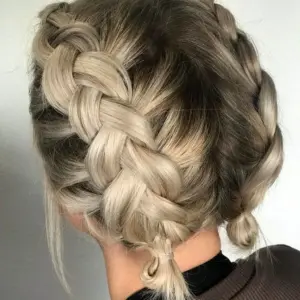 Косички на короткие волосы