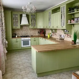 Кухня Прованс зеленая Лорен