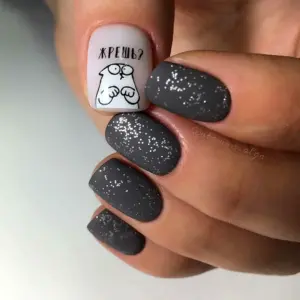 Маникюр для подростков матовый