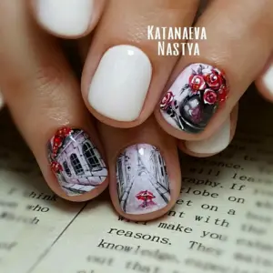 Маникюр с Эйфелевой башней