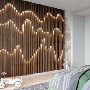 МДФ панель вертикальные рейки h2530