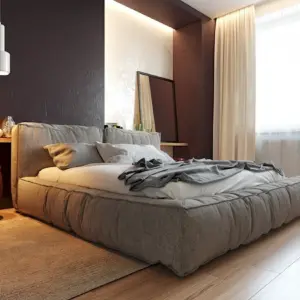 Мягкая кровать в стиле лофт