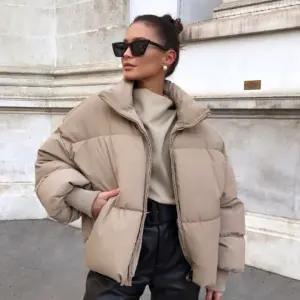Oversized Puffer Jacket Zara женская