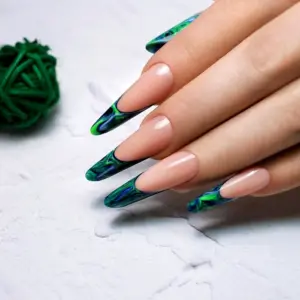 Пайп миндаль ногти