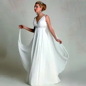 Платье Ампир свадебное для беременных