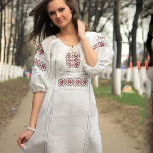 Платье Славянка Ришелье