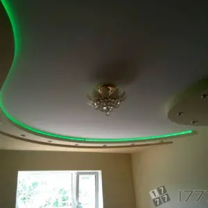 Потолок из гипсокартона с подсветкой