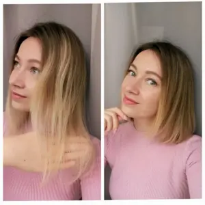 Селфи каре до и после