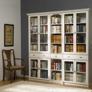 Шкаф книжный белый Серджио