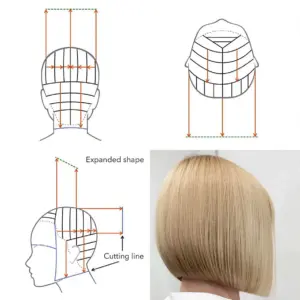 Схема стрижки градуированное каре