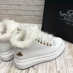 Слипоны монклер с мехом