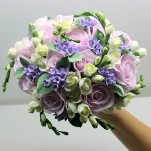 Свадебный букет из полимерной глины