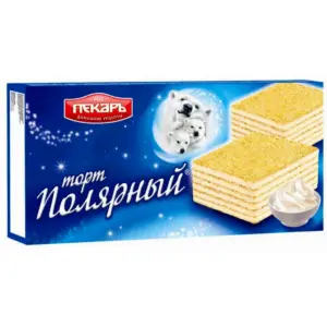Торт вафельный Полярный 213 гр. пекарь