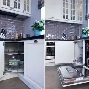 Угловая кухня икеа метод