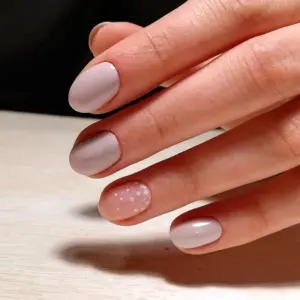 Короткие овальные ногти