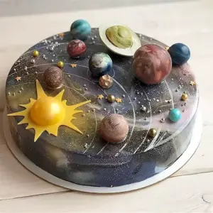 Муссовый космический торт