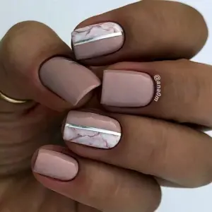 Ногти короткие квадратные